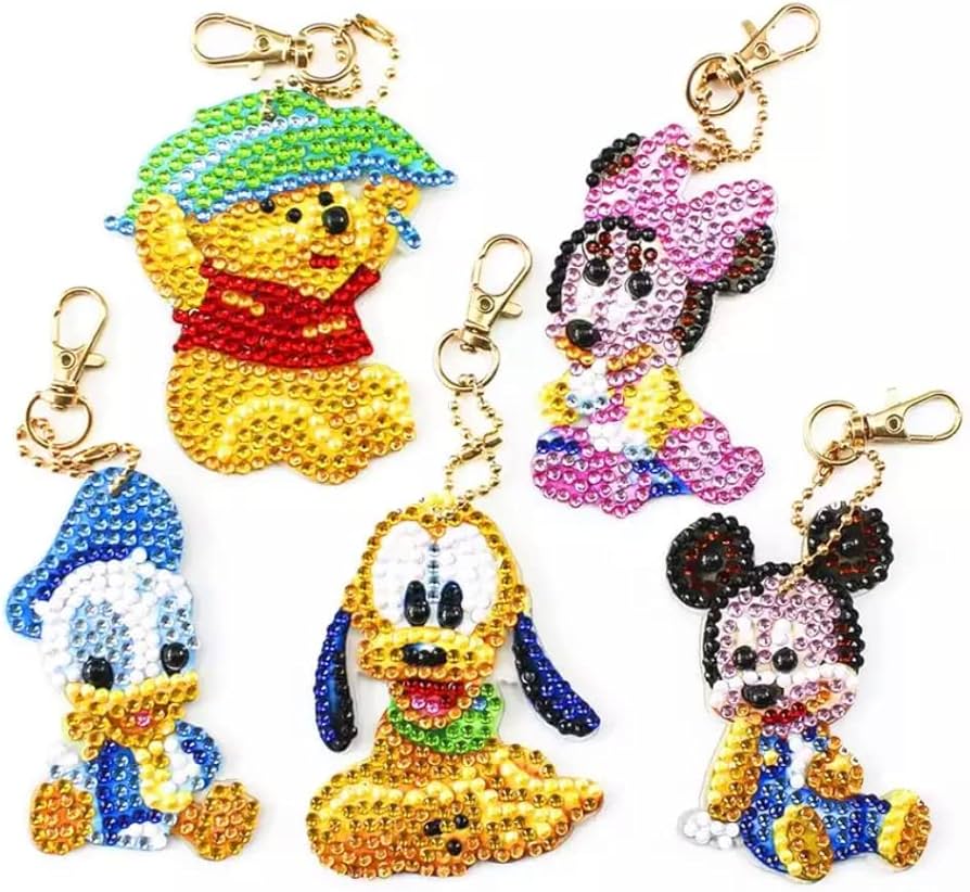 Amazon | AN-diaart ダイヤモンドアート キーホルダー キット 刺しゅう